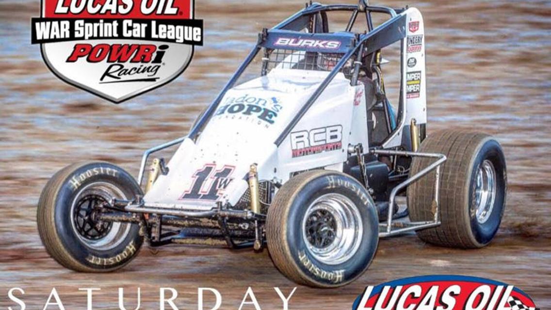 Lucas Oil Speedway hosts POWRi WAR Sprints this Saturday