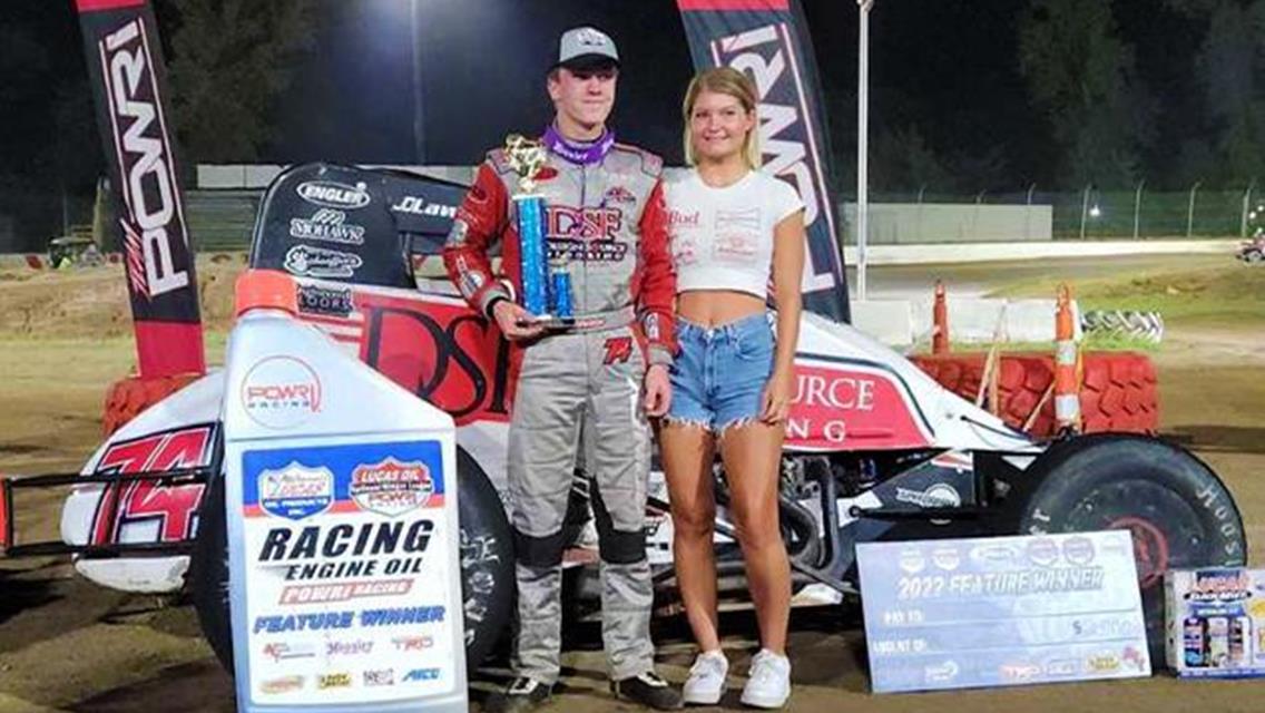 Xavier Doney Earns Career First POWRi WAR Victory at Valley Speedway