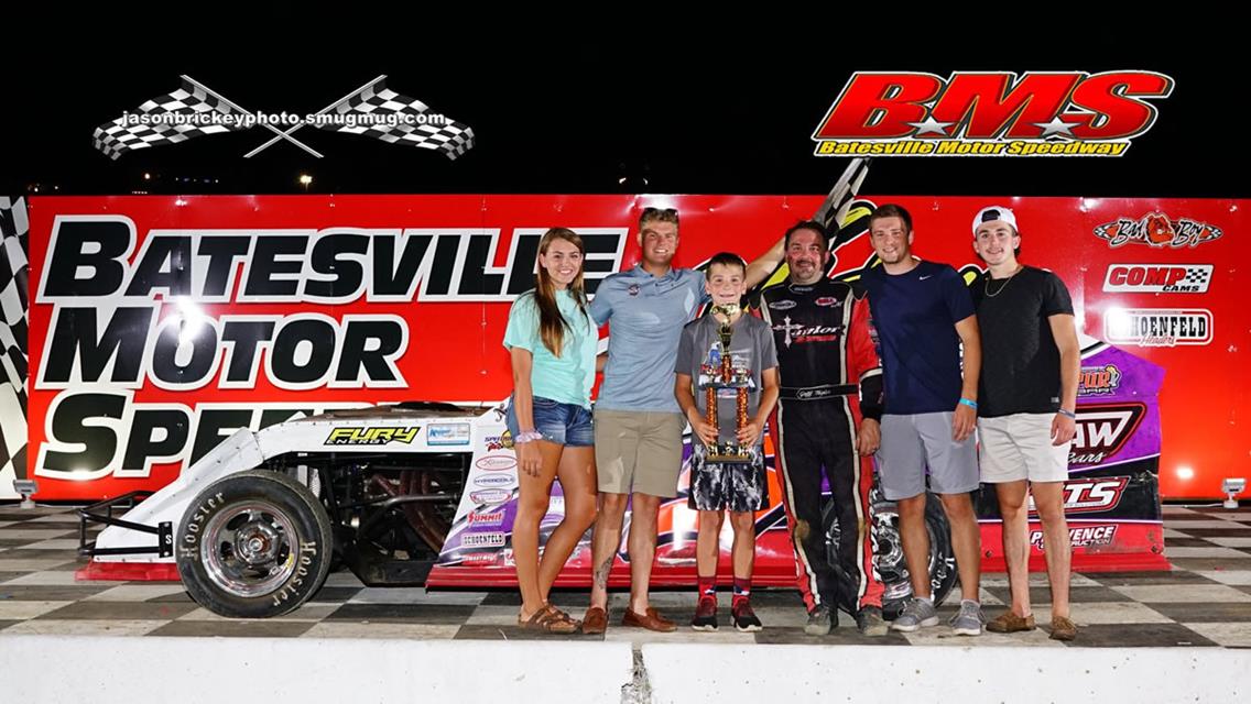 Jeff Taylor double dips in Batesville Modified victory lane