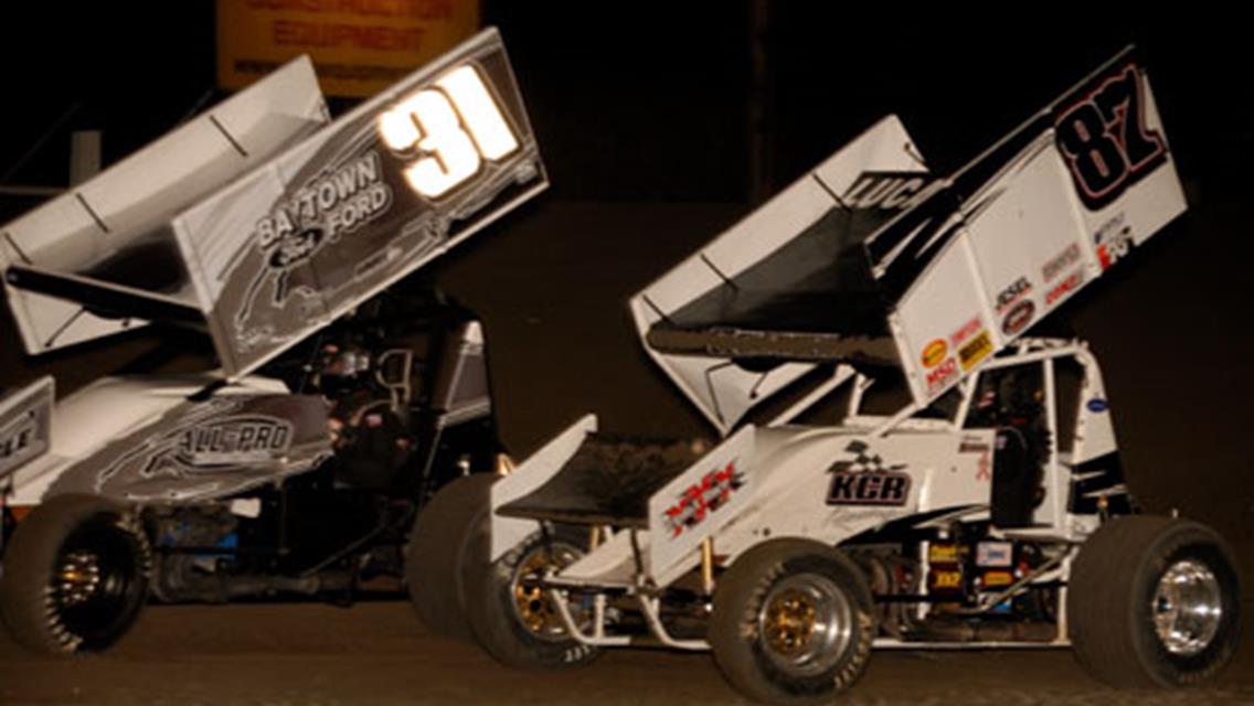 A pair of ASCS Gulf South Champions battle at Heart O&#39; Texas (31-Brandon Berryman, 2008 champion / 8