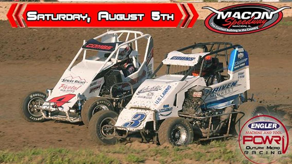 August 5th Macon Speedway Event Approaches for POWRi Outlaw Micro League