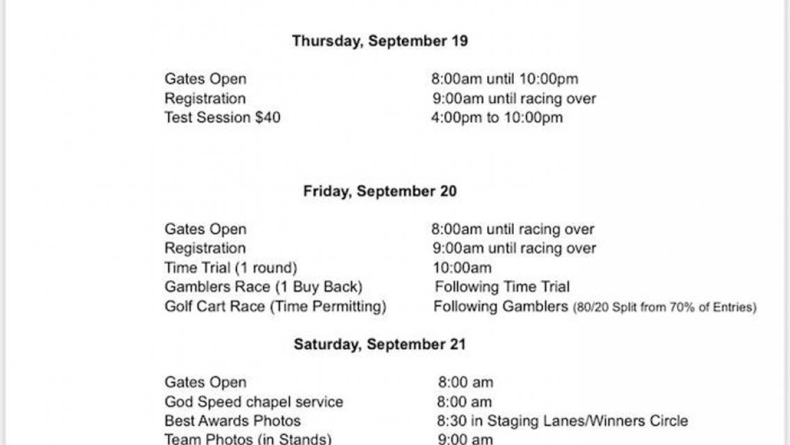 IHRA Division 2 Summit Team Finals Rescheduled for Next Weekend