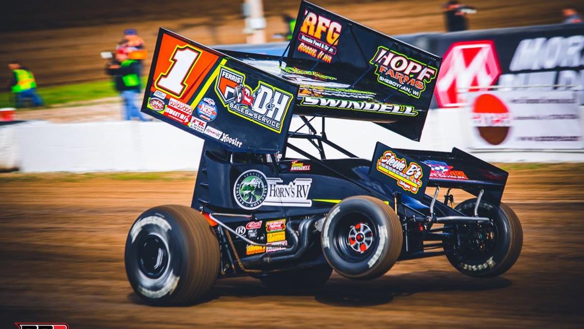 Swindell Wins World of Outlaws Heat Race and Places Third in Dash Before Rain Strikes Jacksonville
