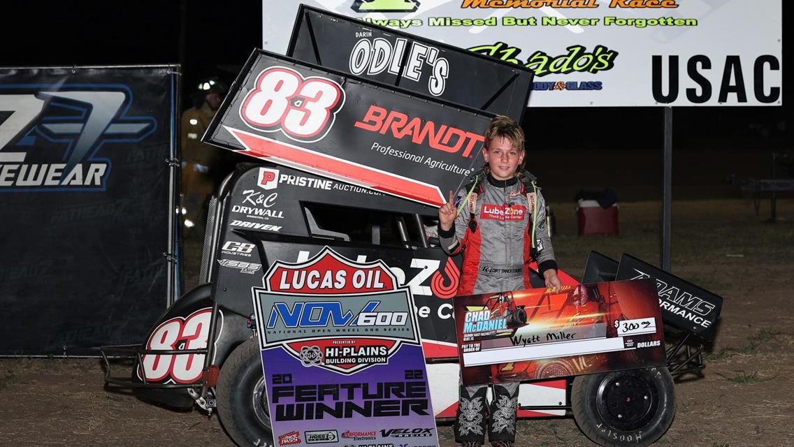 Hinton and Miller Master Chad McDaniel Memorial at Solomon Valley Raceway with Lucas Oil NOW600!