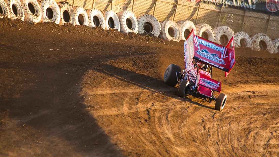 Marks highlights final segment of California swing with 12th place run at Stockton; Kansas bound