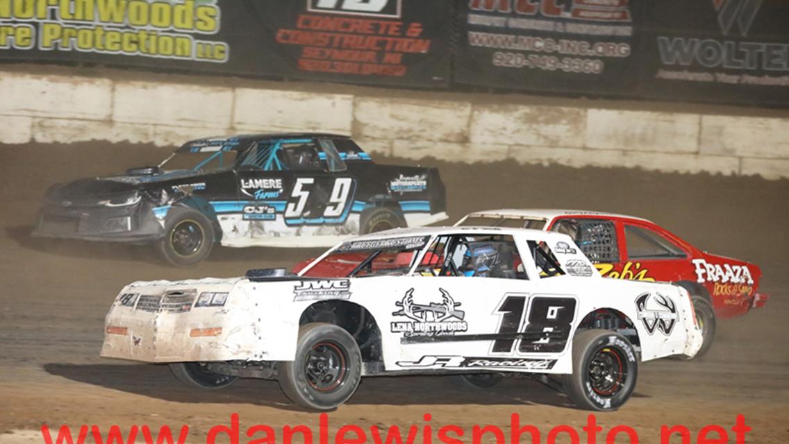 YARIE COPS OUTAGAMIE MODS; WENZEL WINS STOCK CAR BATTLE &amp; WAR (DeMars first time sportmod winner as champions crowned in all divisions).