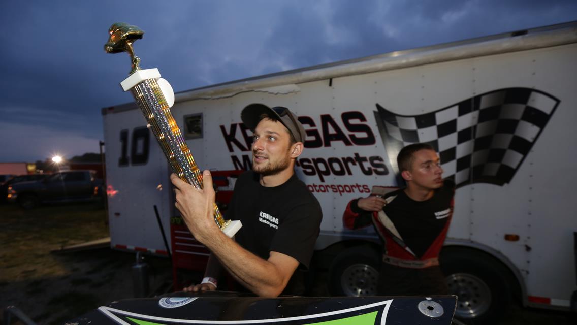 Johnny Kringas celebrates his 2nd victory of the 2015 Season