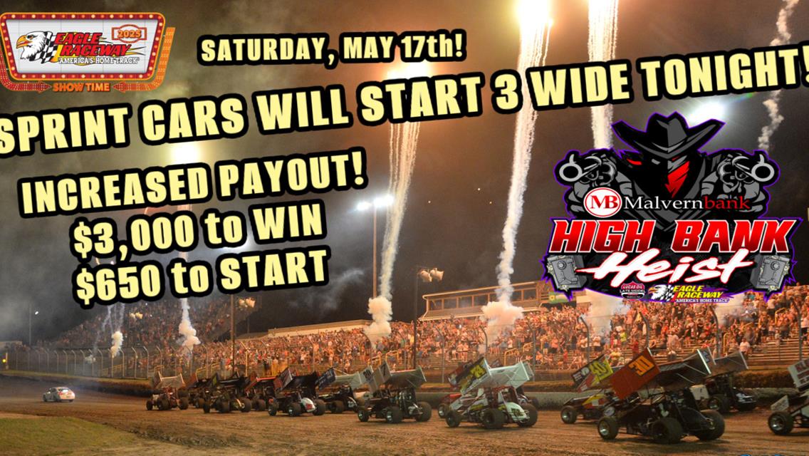 BIG NEWS FOR SPRINT CARS TONIGHT- STARTING 3 WIDE!