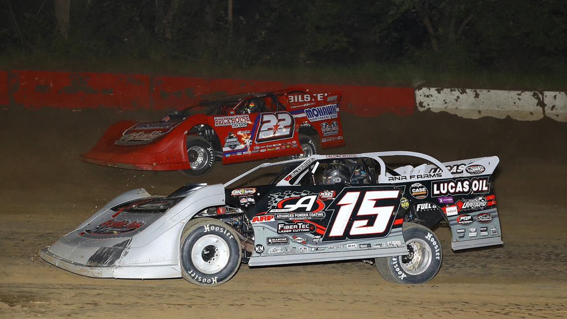 Highland Speedway (Highland, IL) – World of Outlaws – Beat the Heat 40 – August 14th, 2024. (Mike Ruefer Photo)