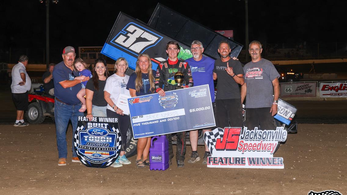 Jacksonville Speedway (Jacksonville, IL) – Midwest Open Wheel Association – Carolyn Schuh Memorial – September 12th, 2025. (Brendon Bauman photo)