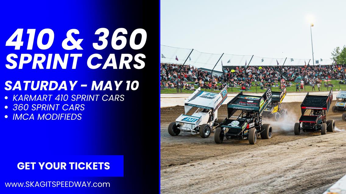 410 & 360 SPRINT CARS THIS SATURDAY!