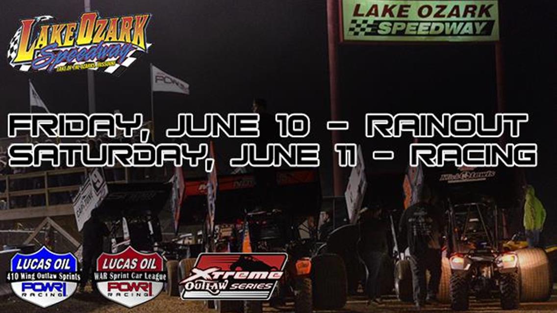 LOS 410 Nationals Limited to Lone Saturday Show