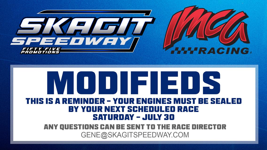 MODIFIEDS - ENGINE SEAL REMINDER