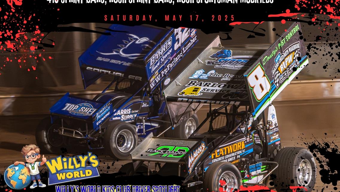SPRINT CAR DOUBLEHEADER SATURDAY AT SHARON WITH “410s” FOR $4000 TO-WIN &amp; NON-WING RUSH SPRINTS; RUSH SPORTSMAN MODS ALSO IN ACTION