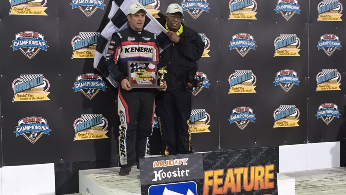 Kerry Madsen Captures First Career National Sprint League Win at Knoxville Raceway