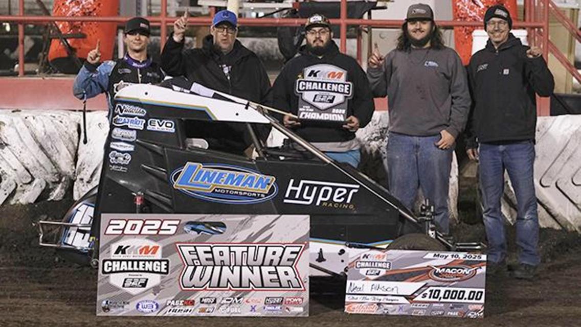 Neal Allison Earns POWRi Stock Non-Wing Micro KKM Challenge Championship Night Win