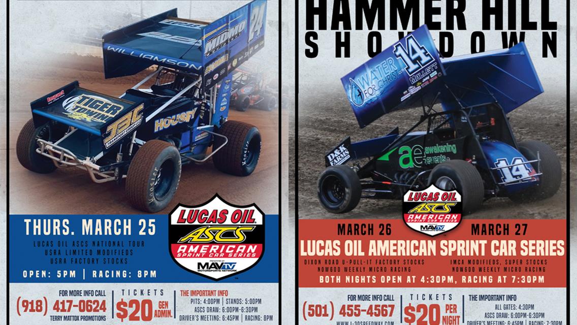 Trio of Nights On Tap For Lucas Oil American Sprint Car Series