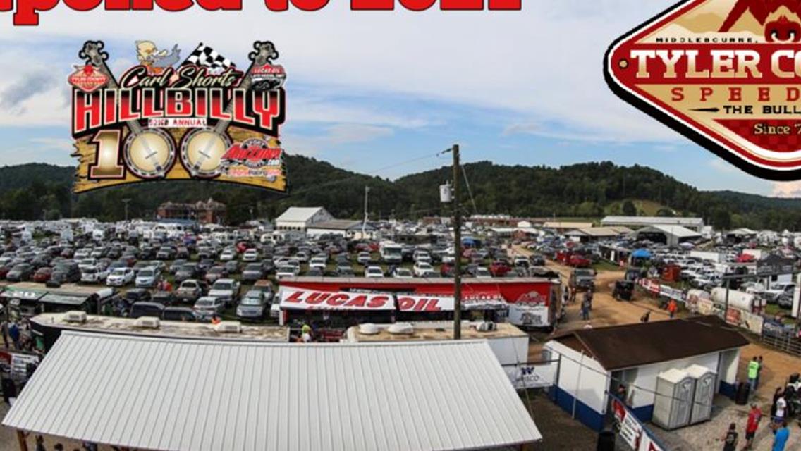 52nd Annual Hillbilly 100 at Tyler County Speedway Postponed Until Labor Day 2021