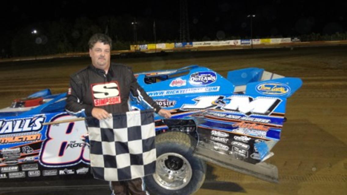 RICKY ELLIOTT REBOUNDS FROM CRASH TO WIN 14TH OF SEASON IN SUPER LATE MODELS