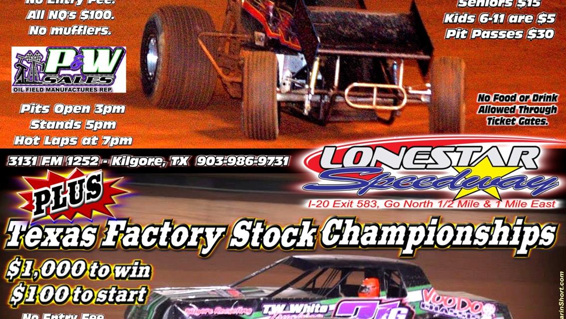 Lone Star Speedway Announces $3,000 to win for ASCS Lone Star Region