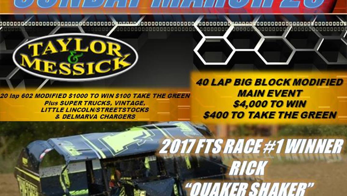 FULL THROTTLE SERIES RETURNS RACE #1 SUNDAY MARCH 25