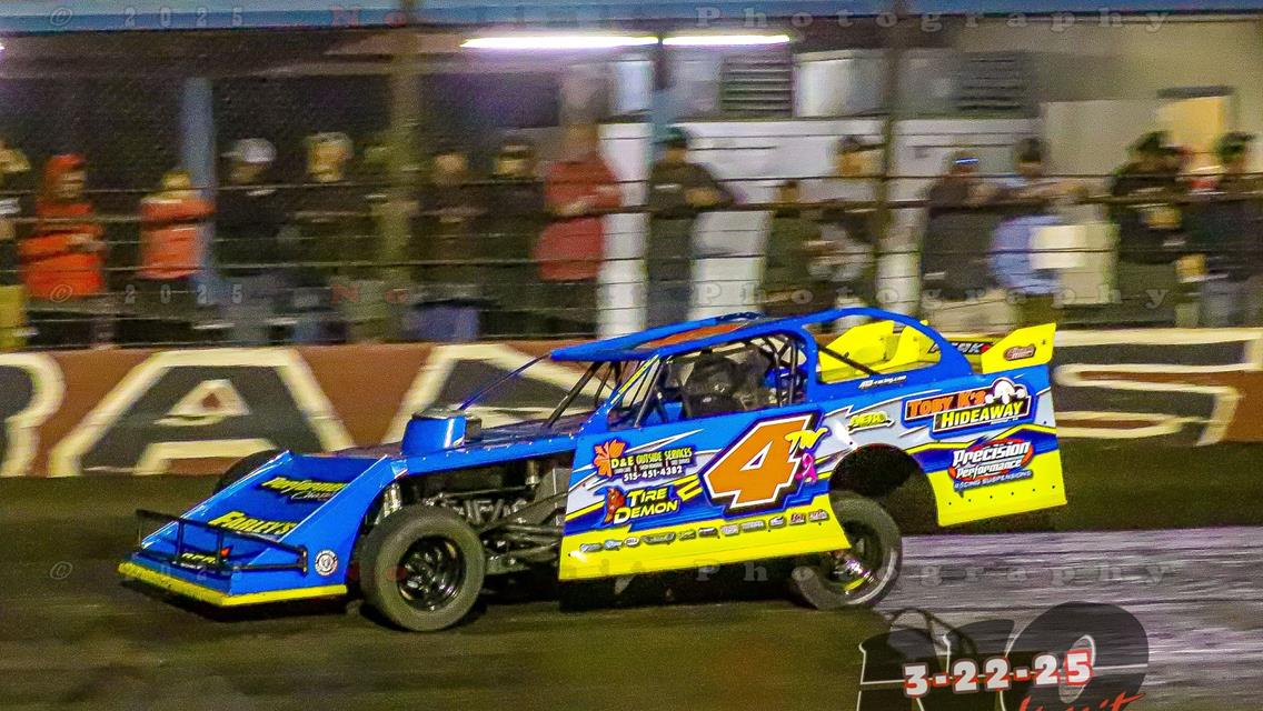 Salina Highbanks Speedway (Pryor Creek, OK) – XR ONUM Modifieds – XR Dominator – March 21-22, 2025. (No Limit Photography)