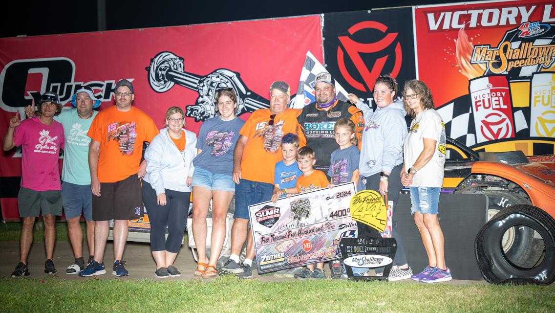 Kay defends DeFrance Memorial SLMR title, Ward, Murty, Gustin, and Knutson also find Victory Lane