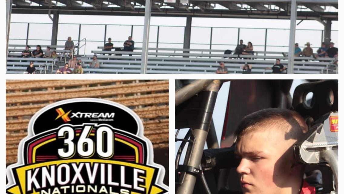 360 Knoxville Nationals &amp; Night #10 for the 16 year old driver out of Newton, Iowa