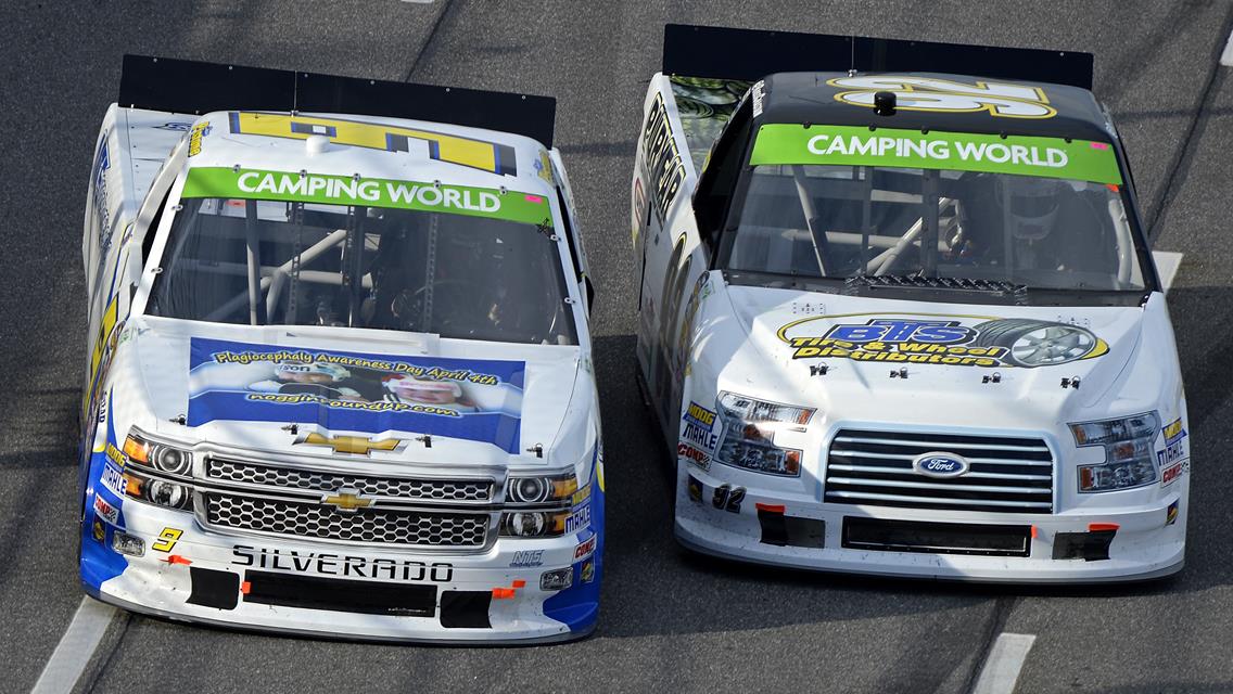 Chase Pistone sets fastest pace in first of two NASCAR Truck practices at Gateway