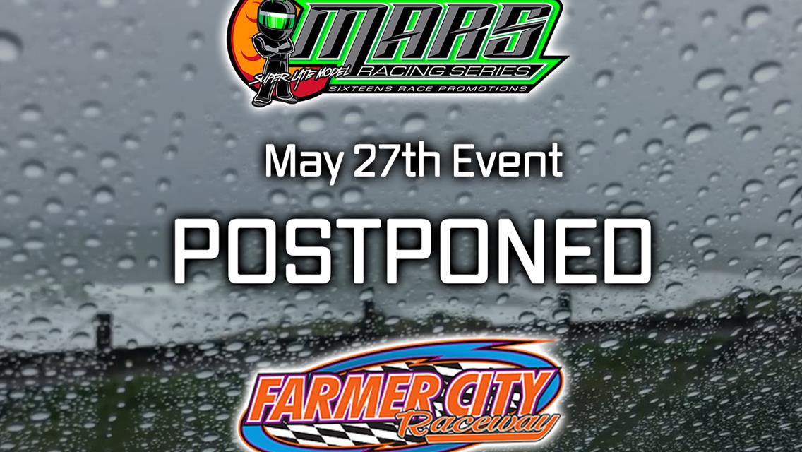 POSTPONED: Memorial Day Opener Washed Out