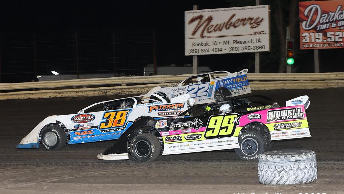 Lee County Speedway (Donnellson, IA) – Malvern Bank East Series – May 31st, 2025. (Mike Ruefer photo)
