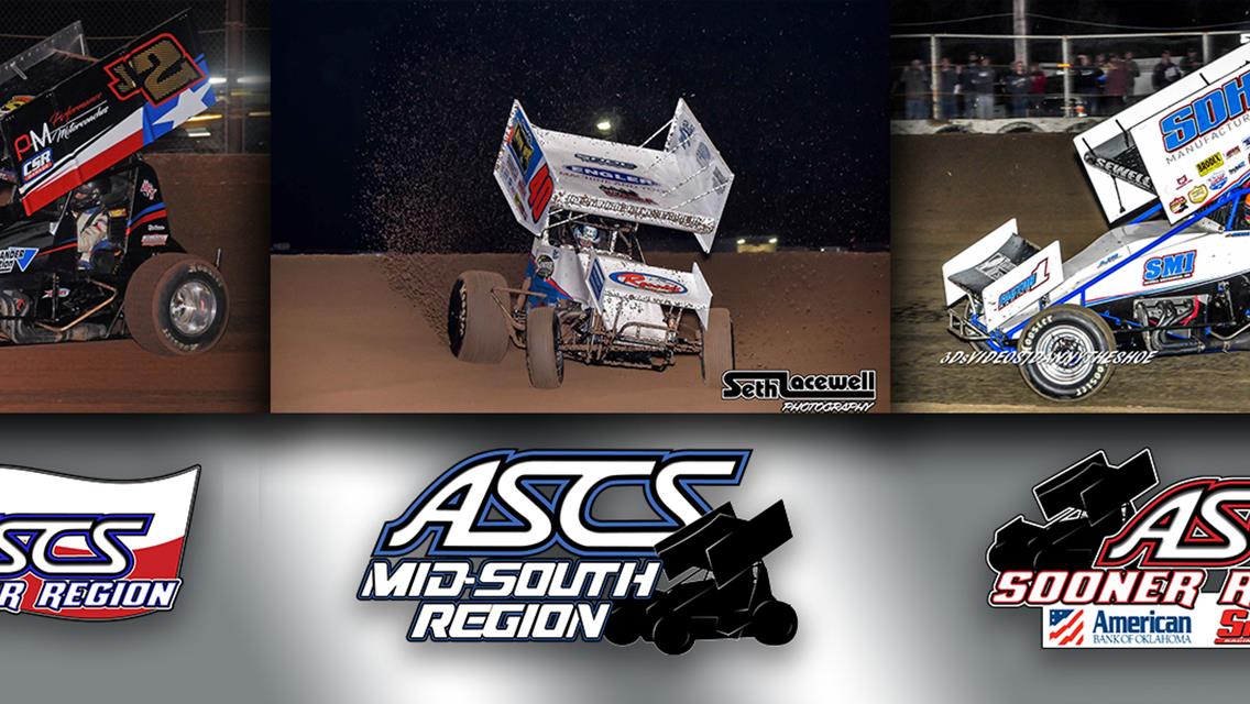 ASCS Lone Star, Mid-South, and Sooner Regions Opening 2019 Season At I-30 Speedway