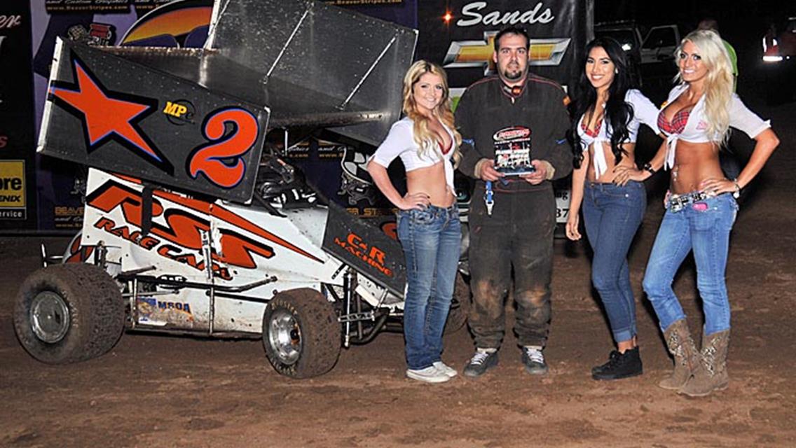 Hines Scores USAC Win in Hall of Fame Opener at CSP!