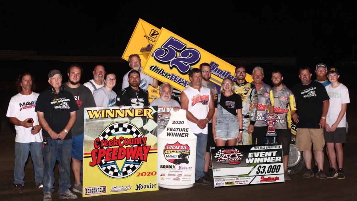 Blake Hahn Wins Lucas Oil ASCS Sprint Week Stop At Creek County Speedway