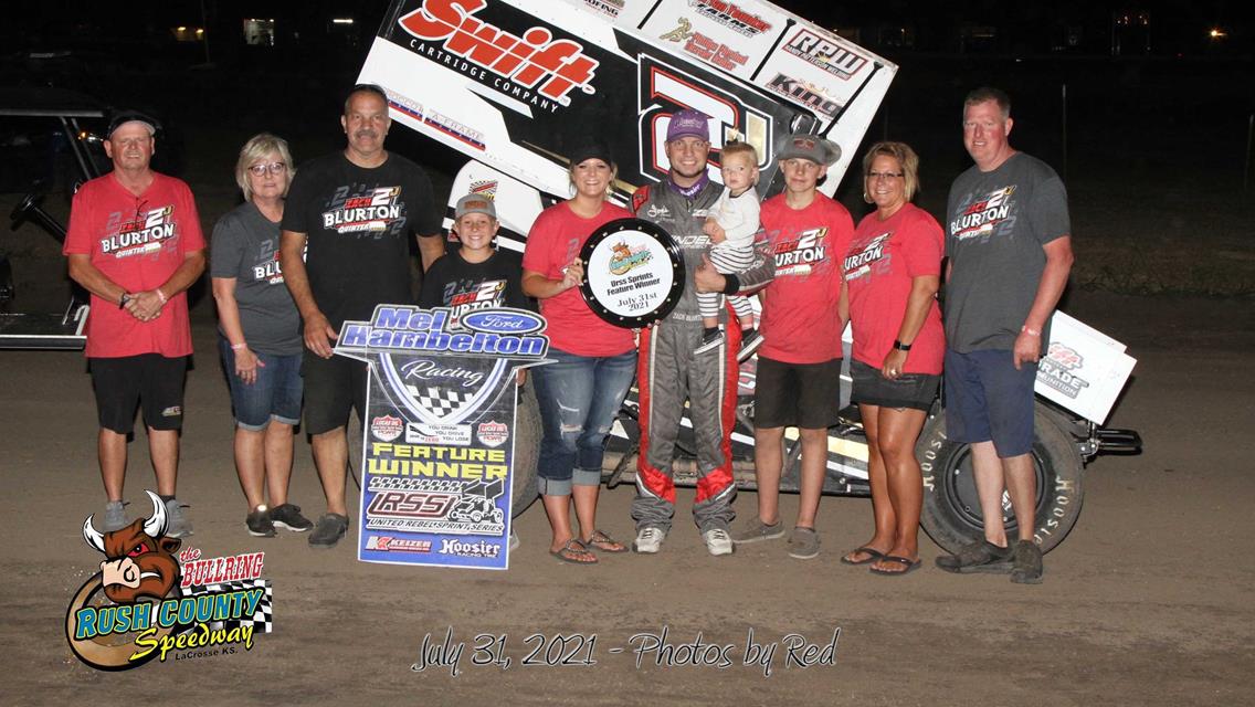 Zach Blurton Captures United Rebel Sprint Series Victory at Bullring Nationals Finale