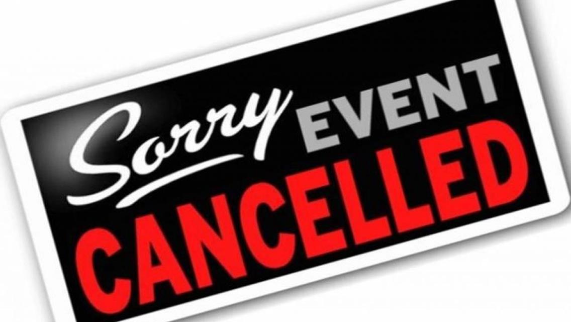 Tonight&#39;s Race, Saturday, June 10, 2023 Has Been CANCELED Due To The Weather.