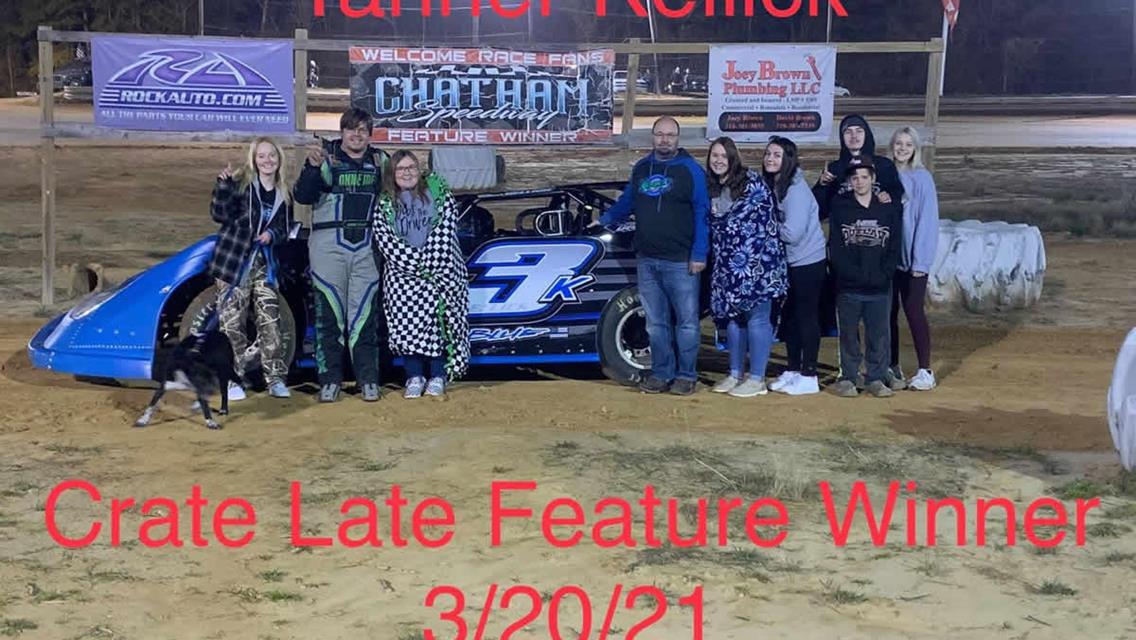 Kellick finds Victory Lane at Chatham Speedway in first night out