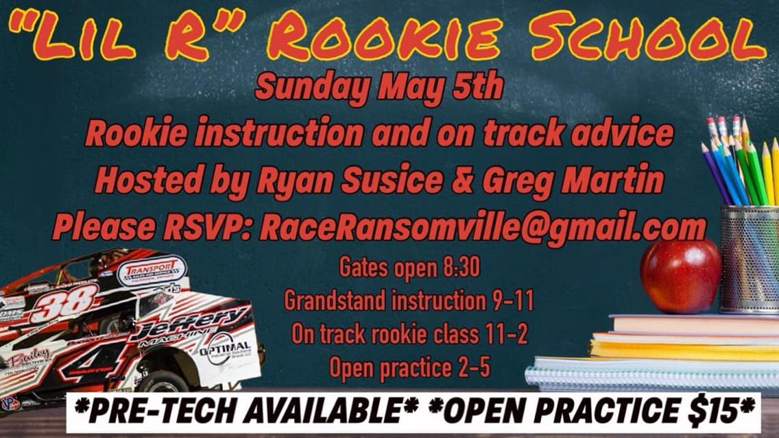 Little R Driving School to Take Place Sunday May 5th, Hosted By Ryan Susice and Greg Martin