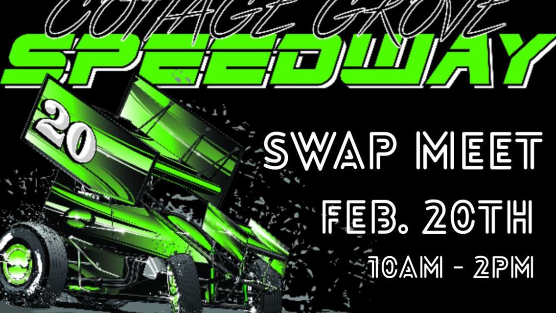 COTTAGE GROVE SPEEDWAY 2021 SWAP MEET!!