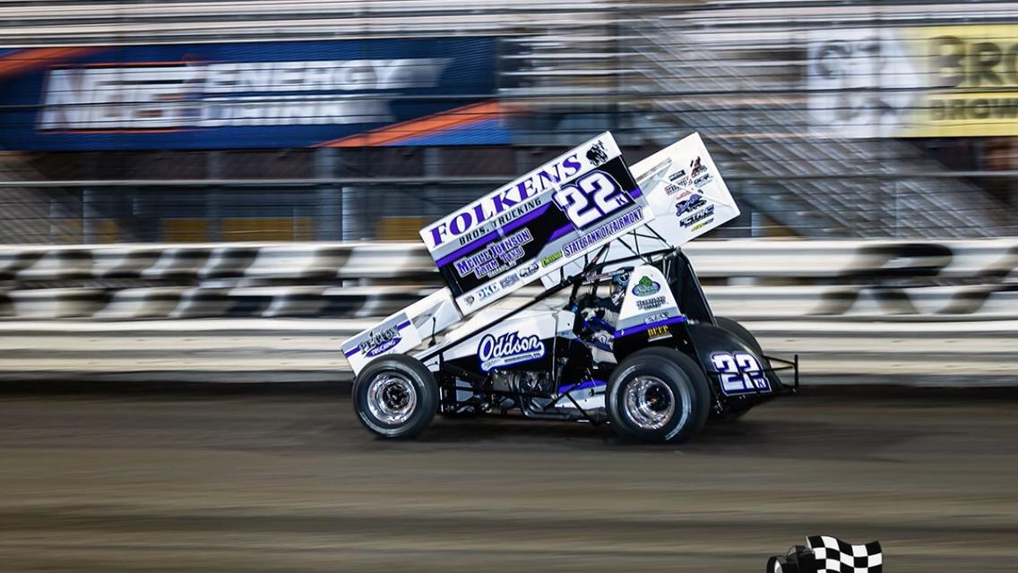 Kaleb Johnson Hustles for Two Top 10s During Knoxville Raceway Opener