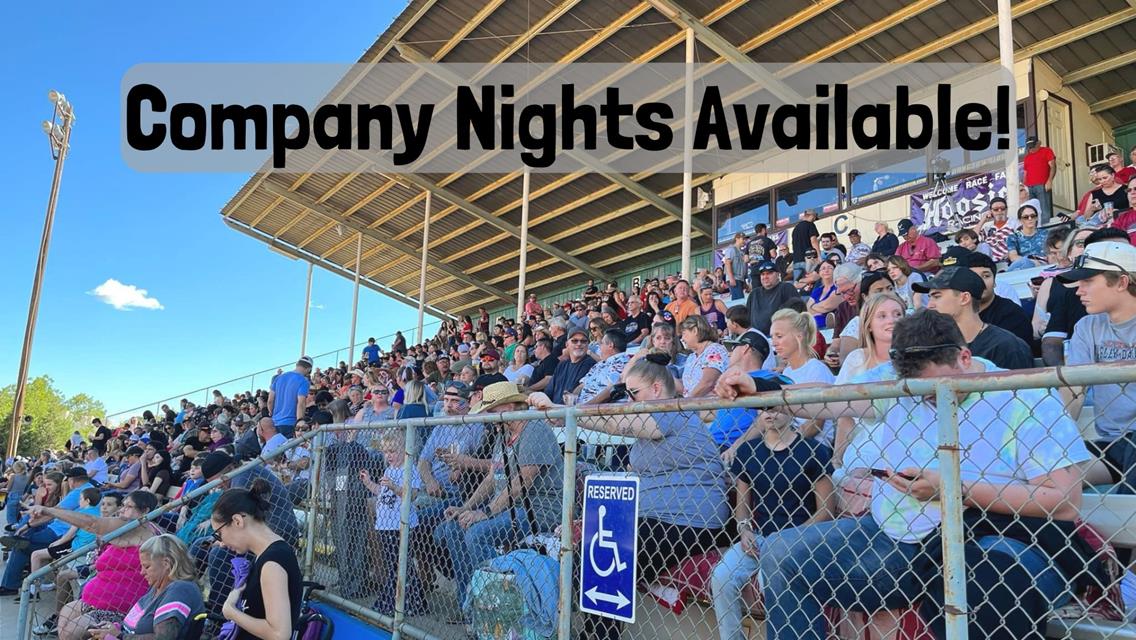 Company Nights available at Placerville Speedway