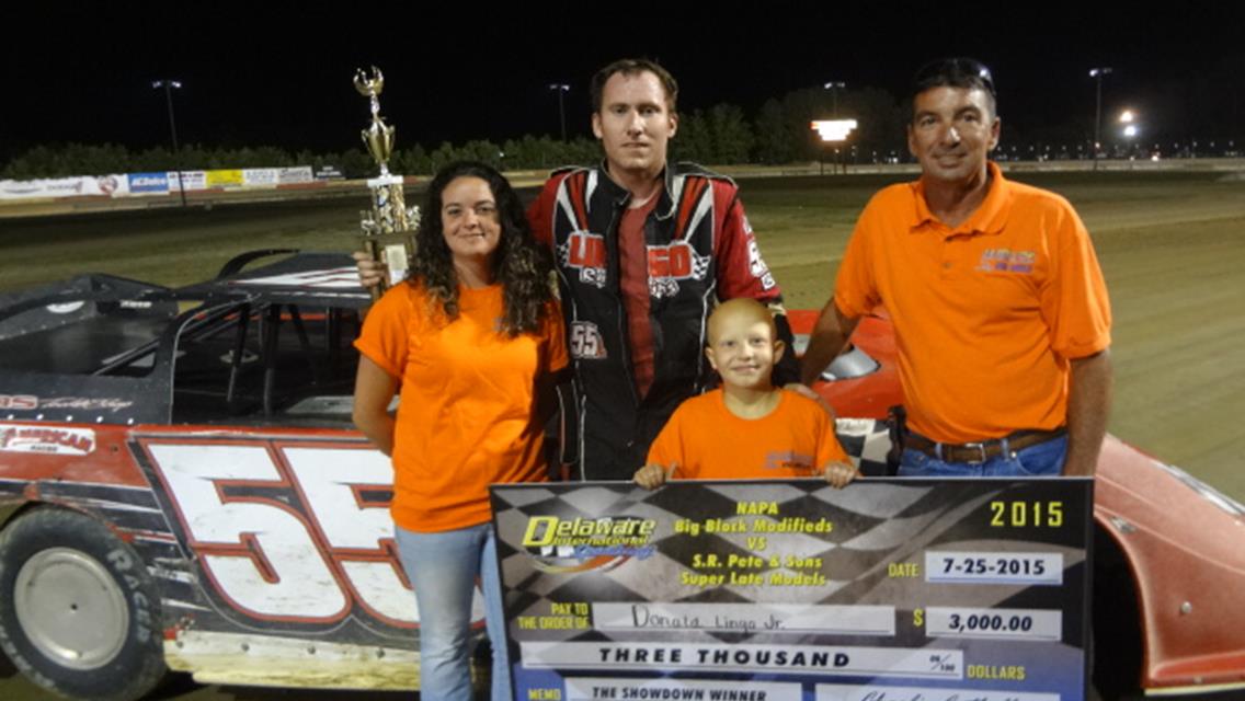 DONALD LINGO, JR. WINS $3000 S.R. PETE &amp; SONS LATE MODEL VS. MODIFIED SHOWDOWN