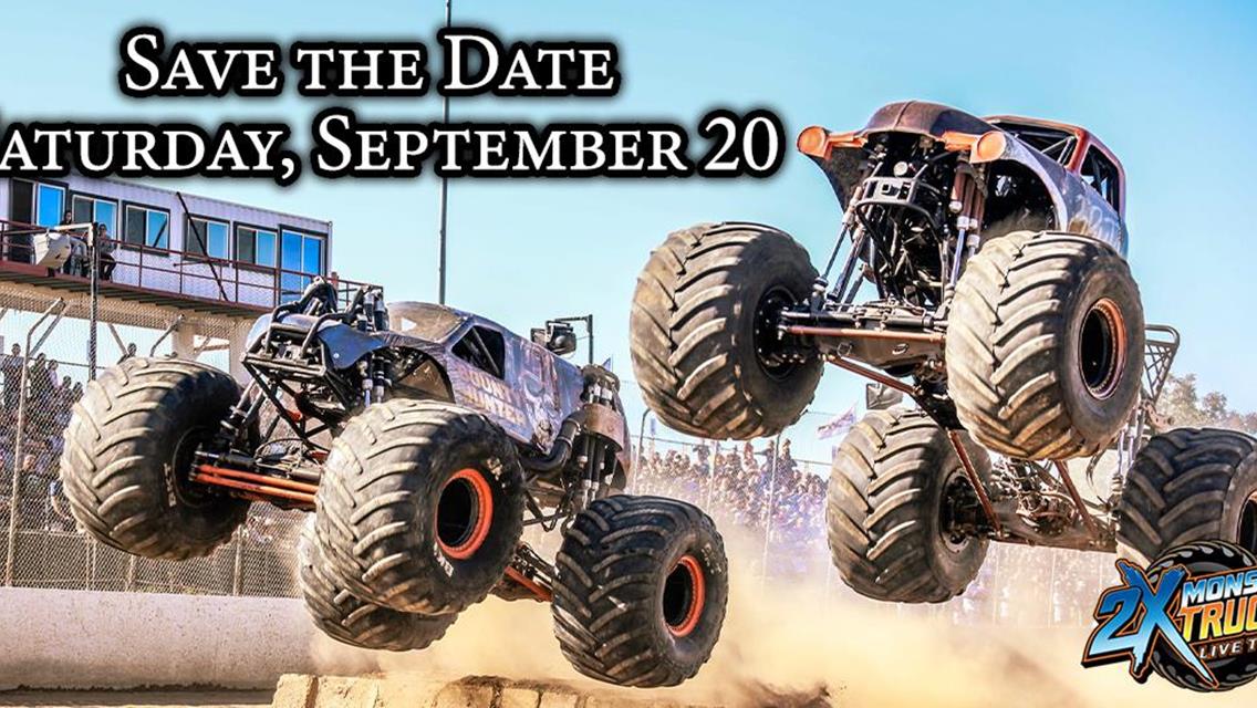 2xtreme Monster Truck Double-Shows Returns to Lake Ozark Speedway on September 20