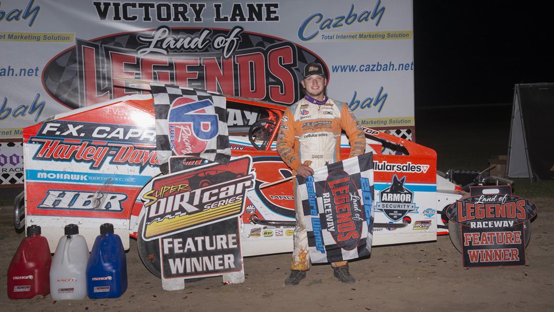 McLaughlin makes late race winning pass at Land of Legends Raceway