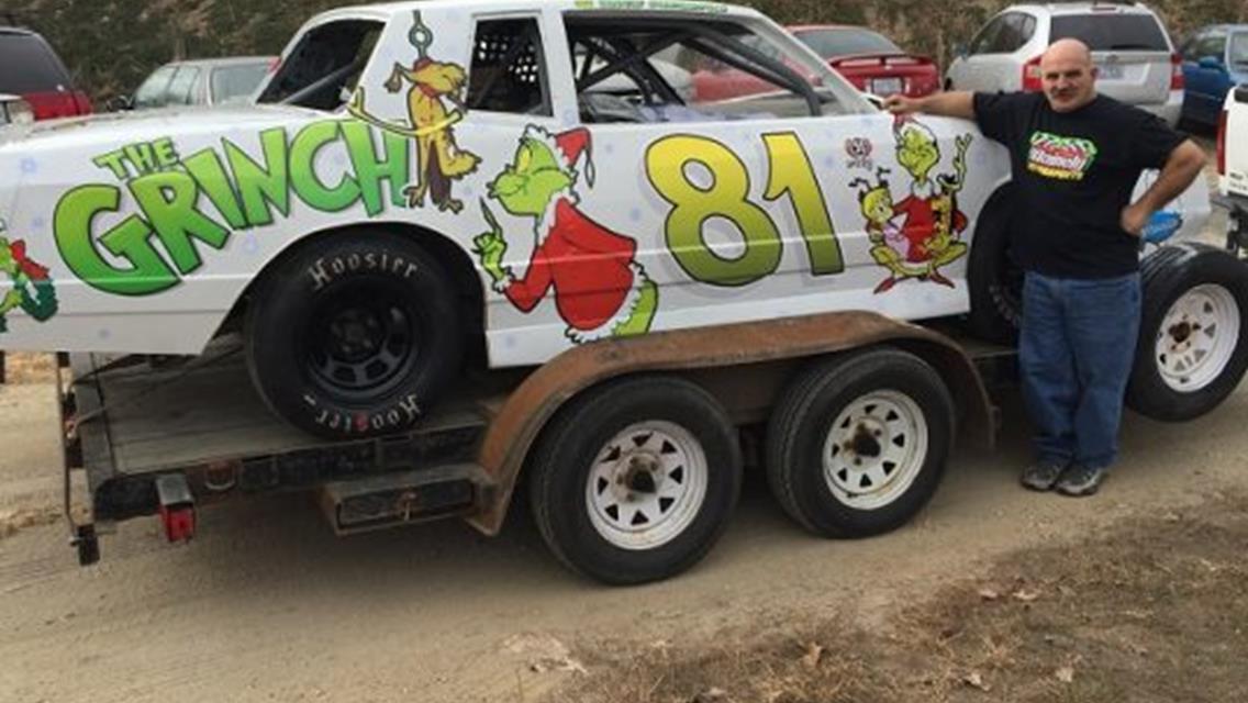Maine Street Stock Racer Ready to Play Grinch at Snowball Derby