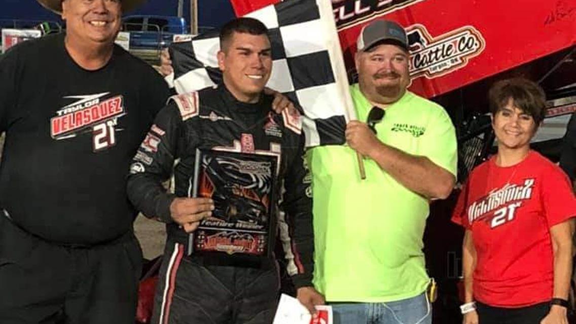 Taylor Velasquez Clutches Second POWRi URSS Win of Season at Sherman County Speedway