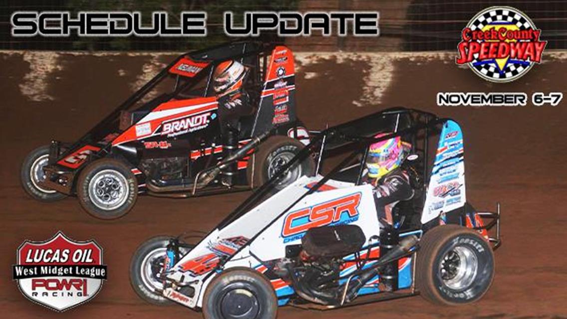 POWRi West Heading to Creek County Speedway This Friday and Saturday
