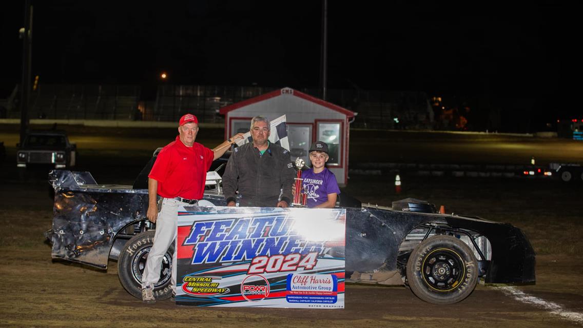 Kid’s Night Victories go to Campbell, Clancy, Russell, and Schultz at Central Missouri Speedway!