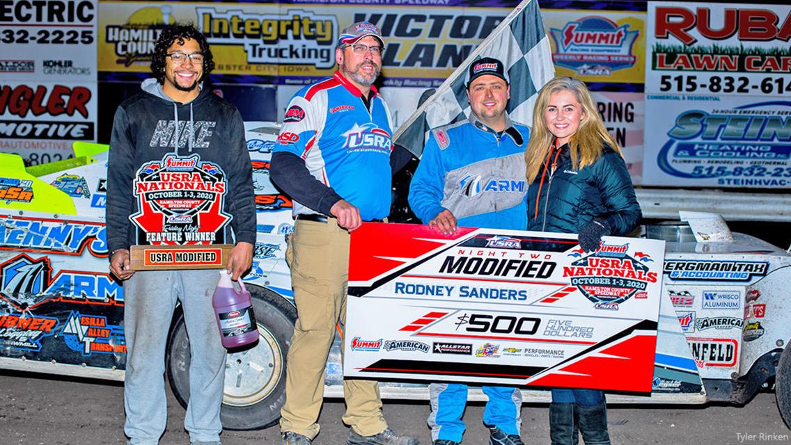Sanders takes home night two of USRA Nationals at Webster City