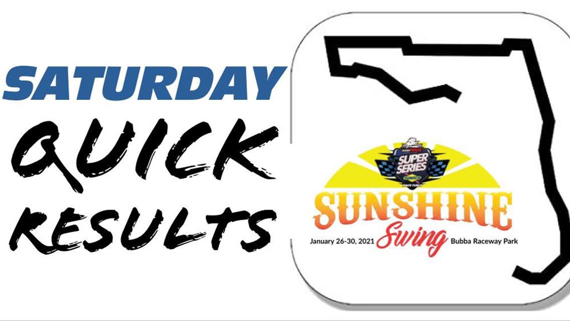 SUNSHINE SWING™ RESULTS SUMMARY  BUBBA RACEWAY PARK JAN. 30, 2021